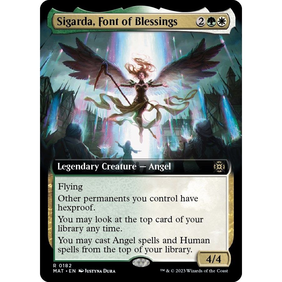 Image for Sigarda, Font of Blessings (Extended Art) (182) (MAT) - Magic: The Gathering