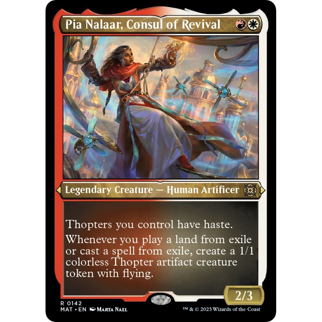 Image for Pia Nalaar, Consul of Revival (Foil Etched) (142) (MAT) - Magic: The Gathering