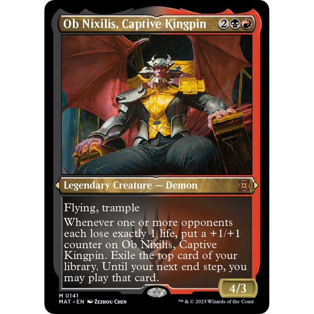 Image for Ob Nixilis, Captive Kingpin (Foil Etched) (141) (MAT) - Magic: The Gathering