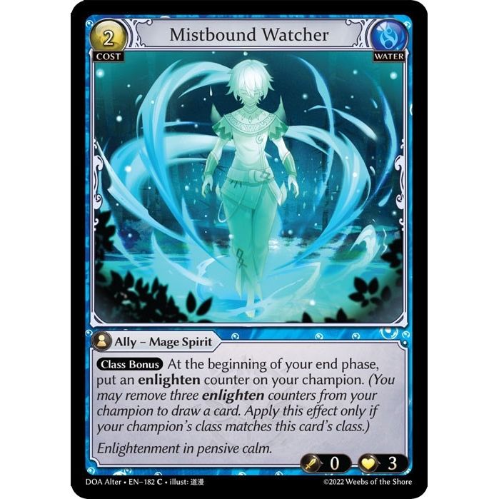 Image for Mistbound Watcher (182) (DOA Alter) - Grand Archive TCG