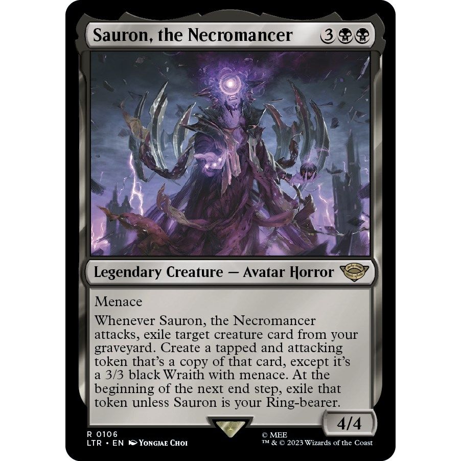 Image for Sauron, the Necromancer (106) (LTR) - Magic: The Gathering