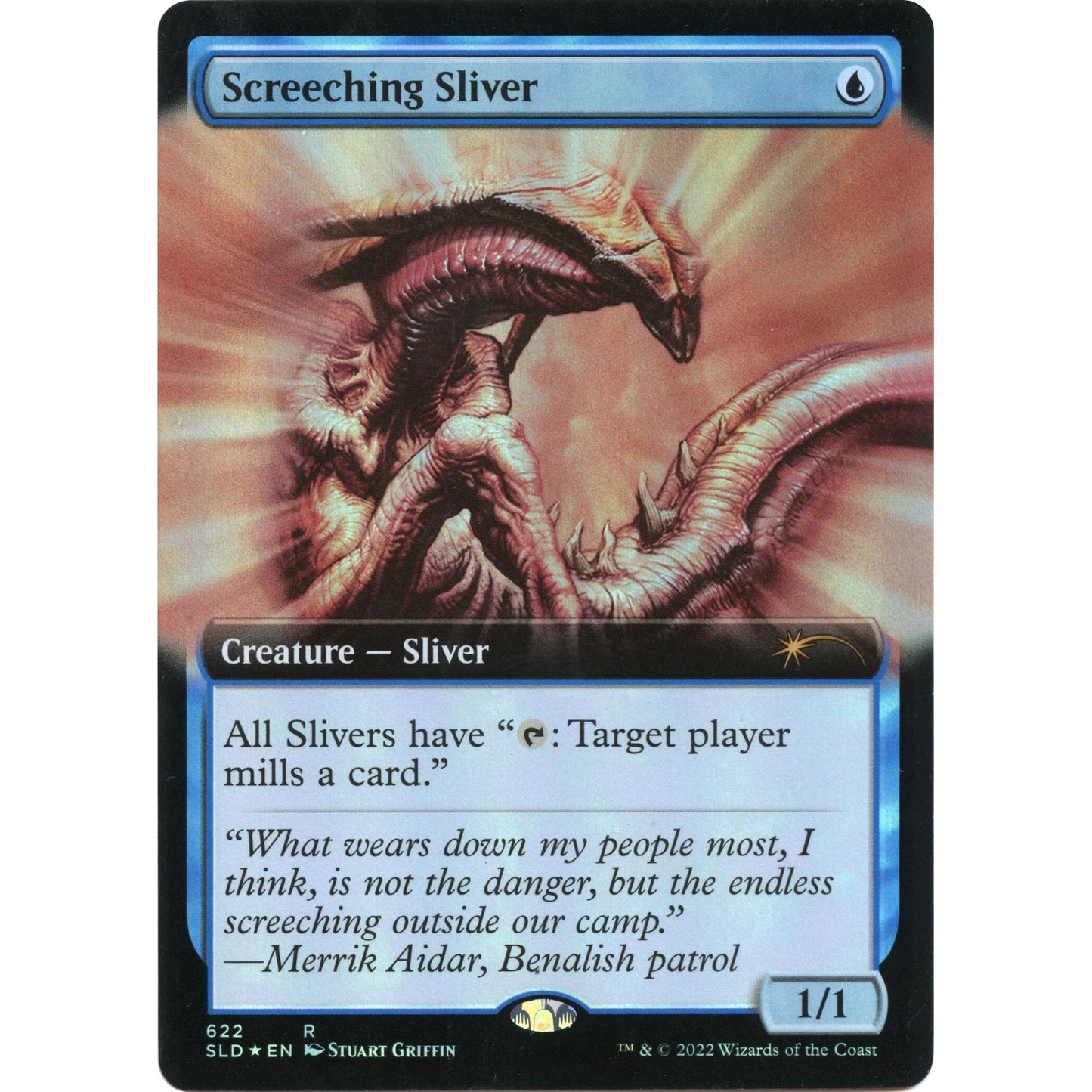 Image for Screeching Sliver (Extended Art) (622) (SLD) - Magic: The Gathering
