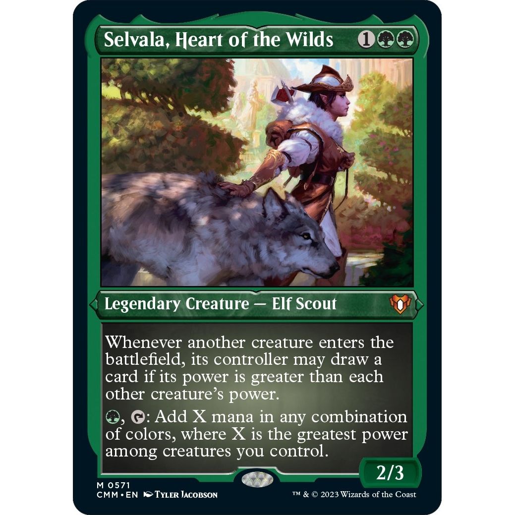 Image for Selvala, Heart of the Wilds (Foil Etched) (571) (CMM) - Magic: The Gathering