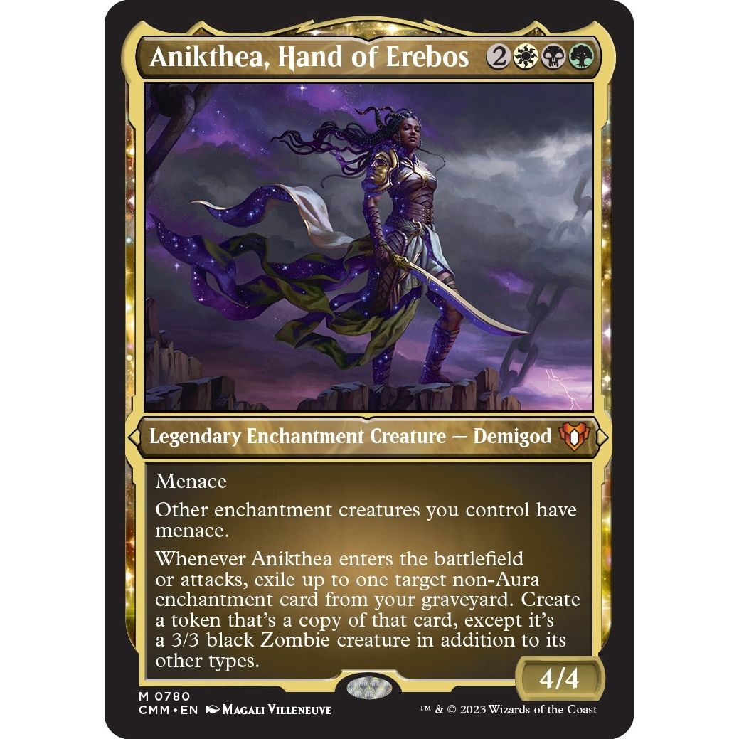 Image for Anikthea, Hand of Erebos (Display Commander) (Foil Etched) - Thick Stock (780) (CMM) - Magic: The Gathering