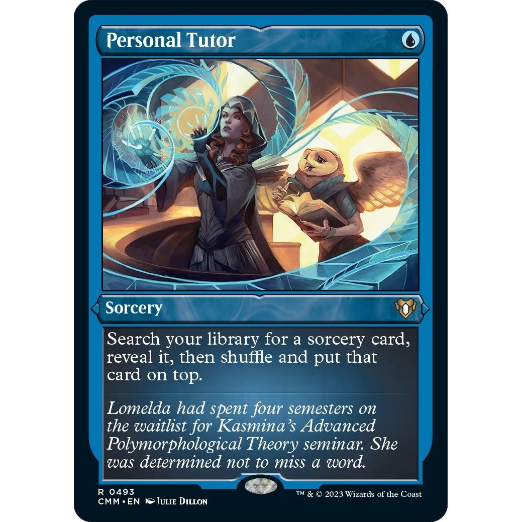 Image for Personal Tutor (Foil Etched) (493) (CMM) - Magic: The Gathering