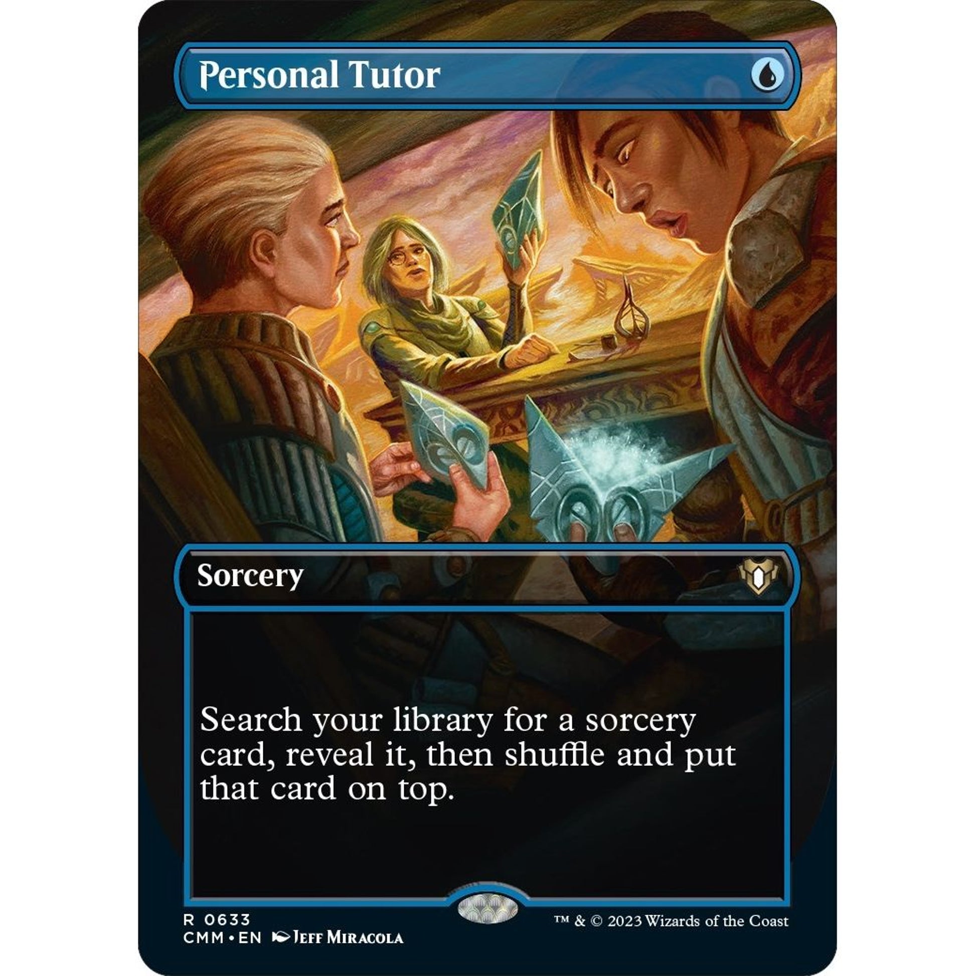 Image for Personal Tutor (Borderless) (633) (CMM) - Magic: The Gathering