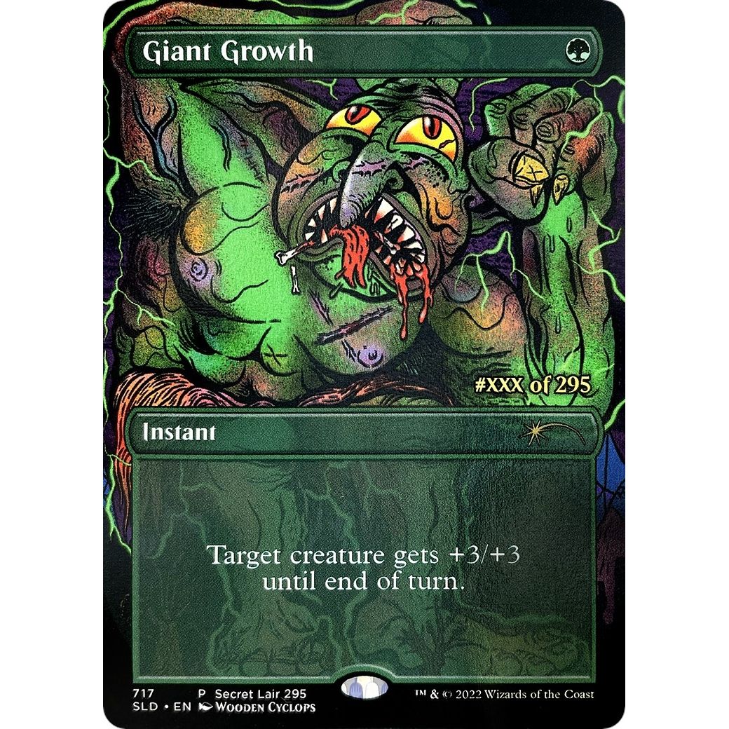 Image for Giant Growth (Serial Numbered) (717) (SLD) - Magic: The Gathering