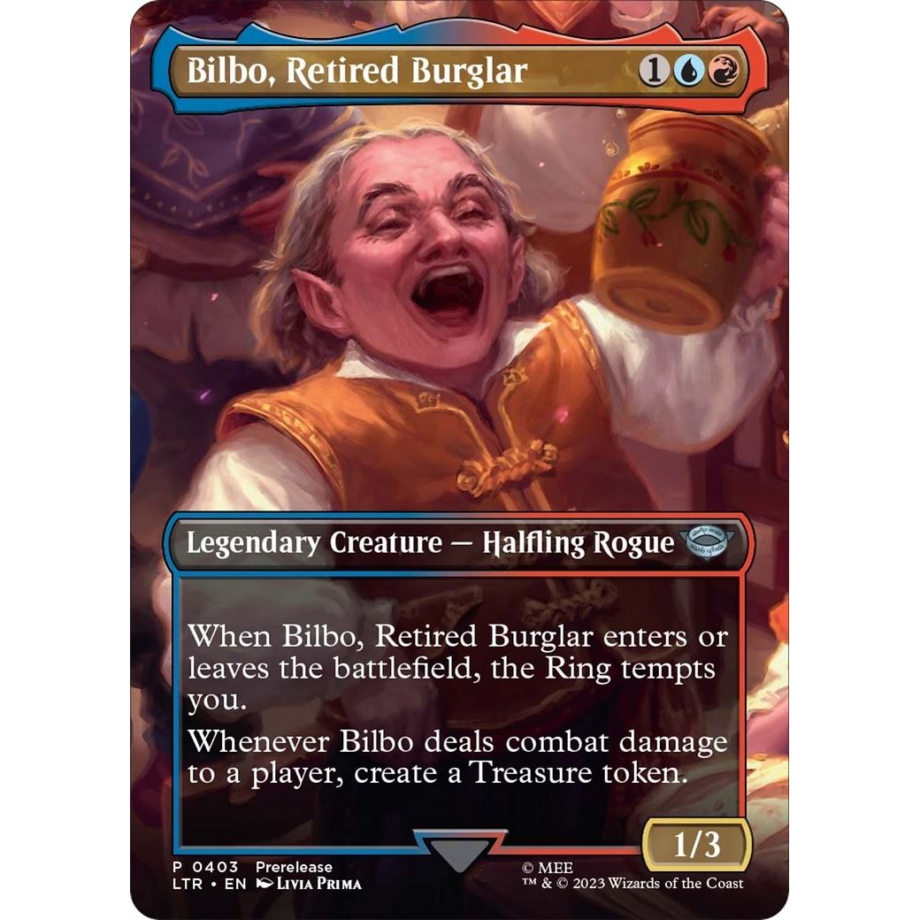 Image for Bilbo, Retired Burglar (Borderless) (403) (LTR) - Magic: The Gathering
