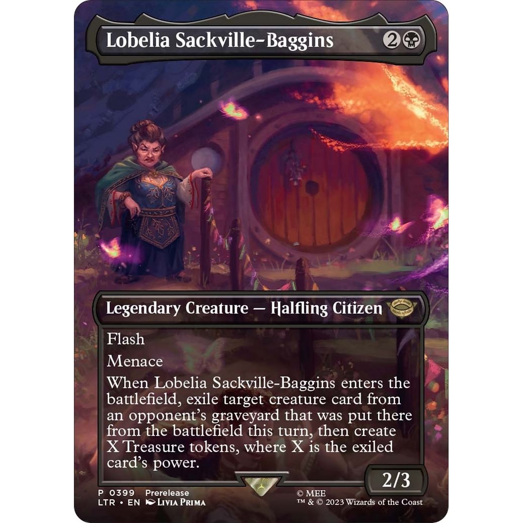 Image for Lobelia Sackville-Baggins (Borderless) (399) (LTR) - Magic: The Gathering