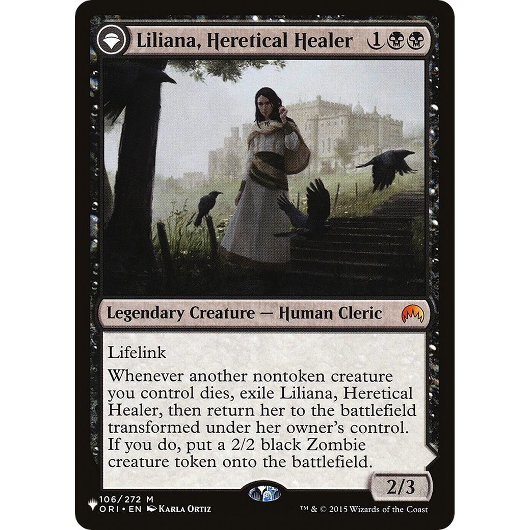 Image for Liliana, Heretical Healer (106) (LIST) - Magic: The Gathering
