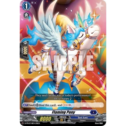 Image for Flaming Pony (D-PR/216EN) (D-PR) - Cardfight Vanguard