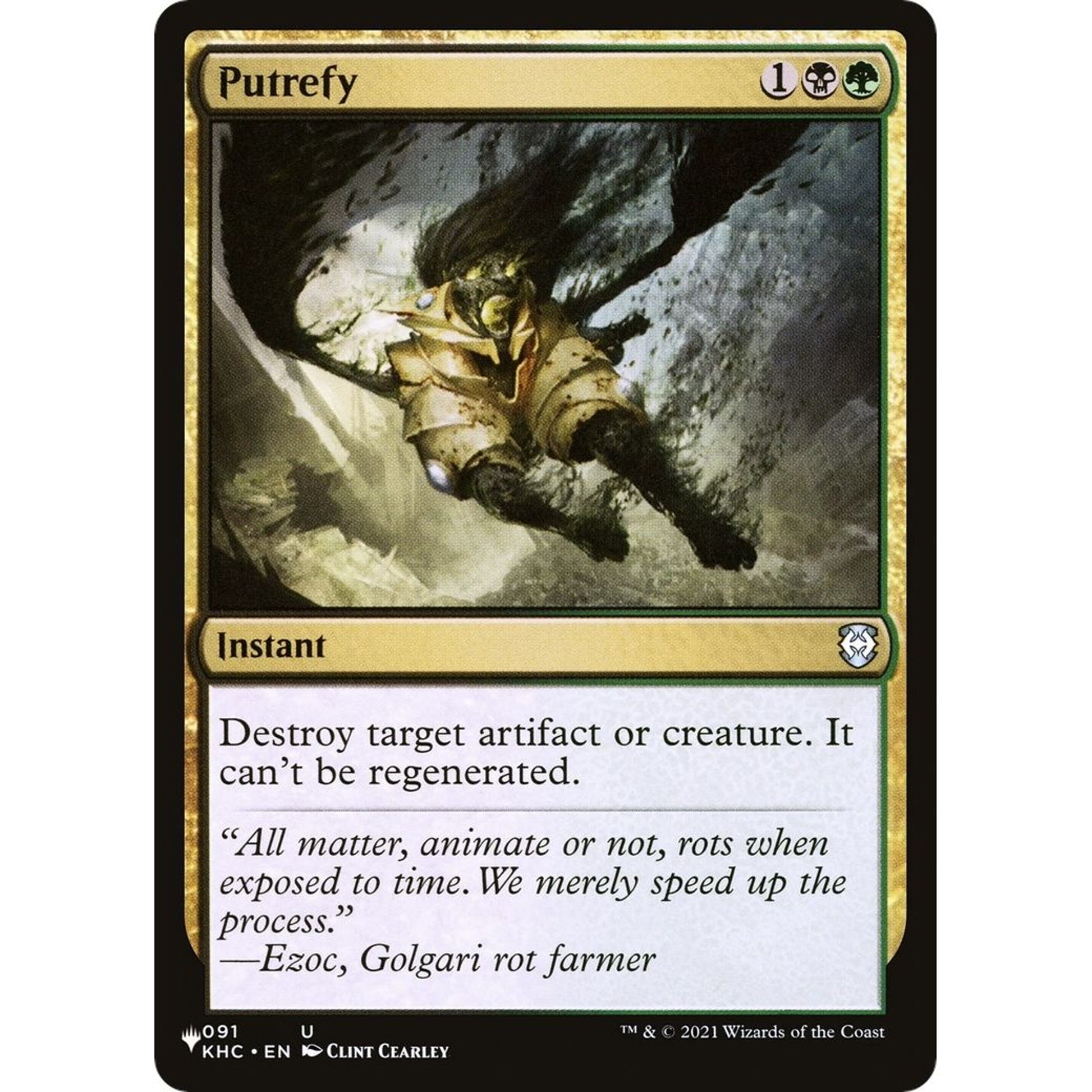 Image for Putrefy (KHC) (91) (LIST) - Magic: The Gathering