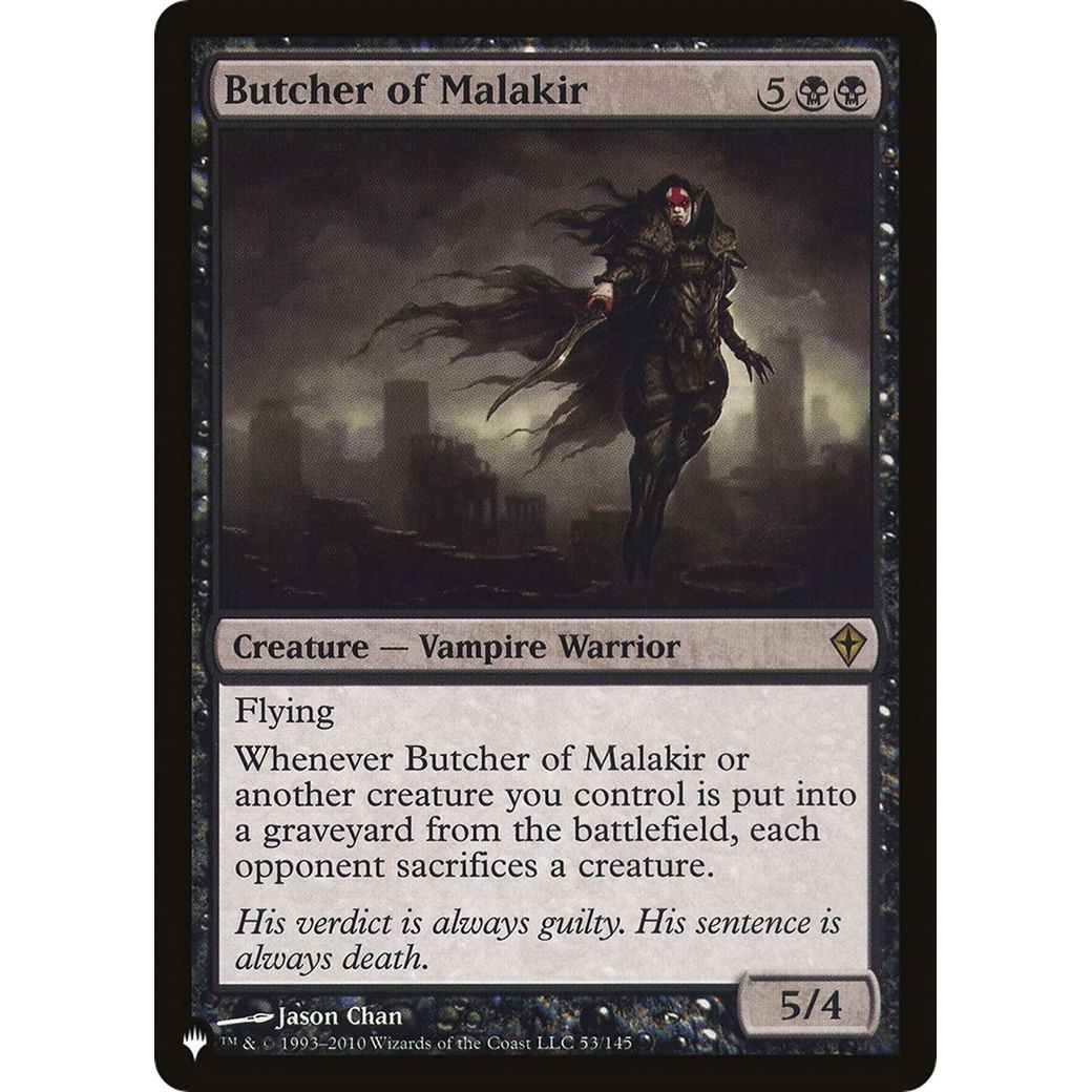 Image for Butcher of Malakir (53) (LIST) - Magic: The Gathering
