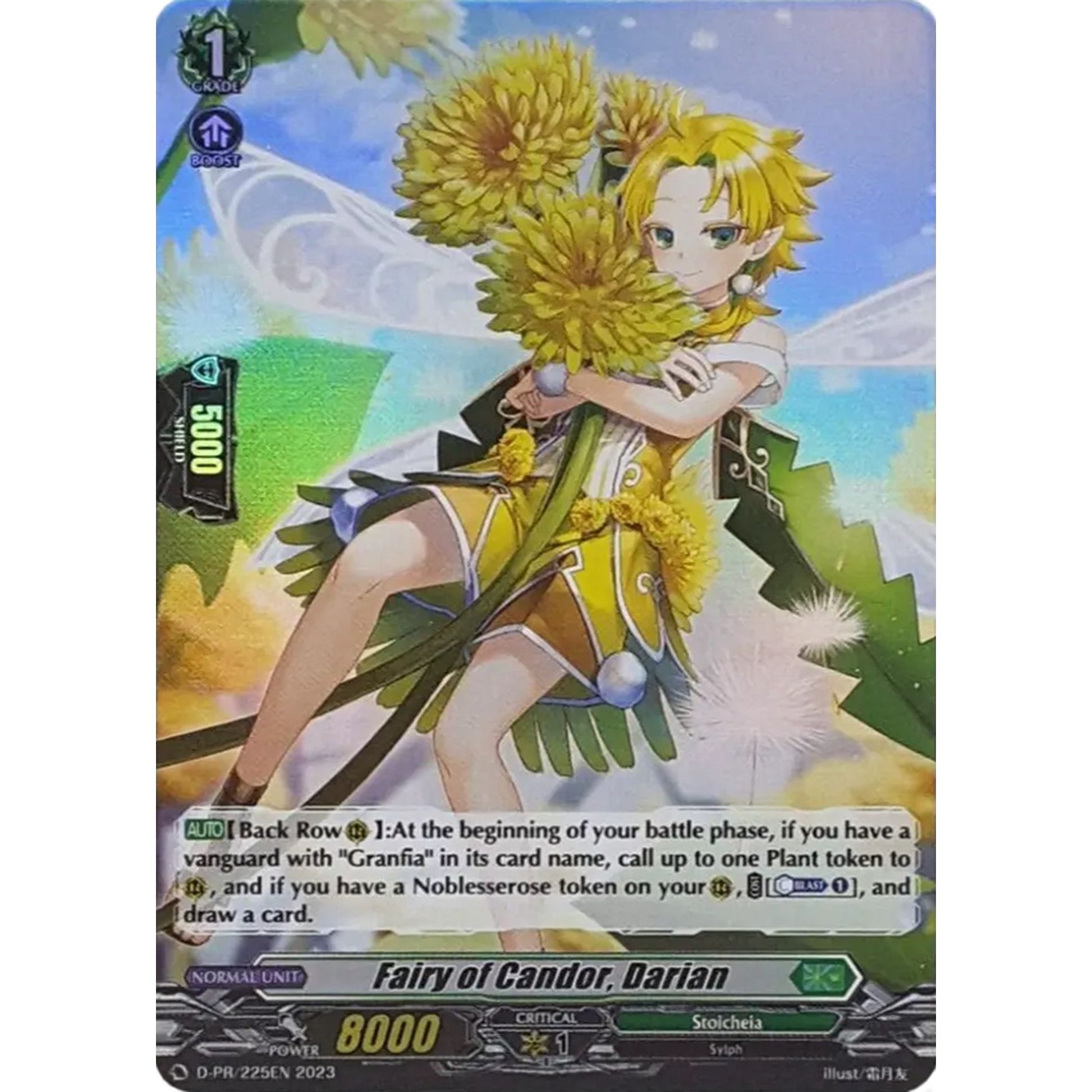 Image for Fairy of Candor, Darian (Foil) (D-PR/225EN) (D-PR) - Cardfight Vanguard