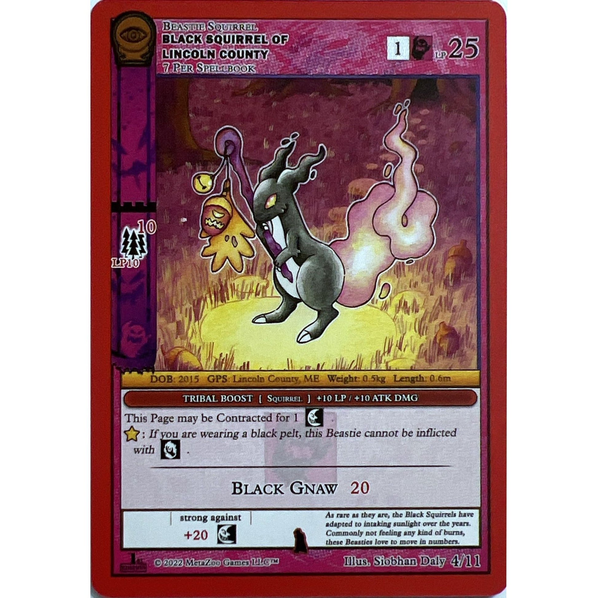 Image for Black Squirrel of Lincoln County (4/11) (SCE1E-RE) - MetaZoo
