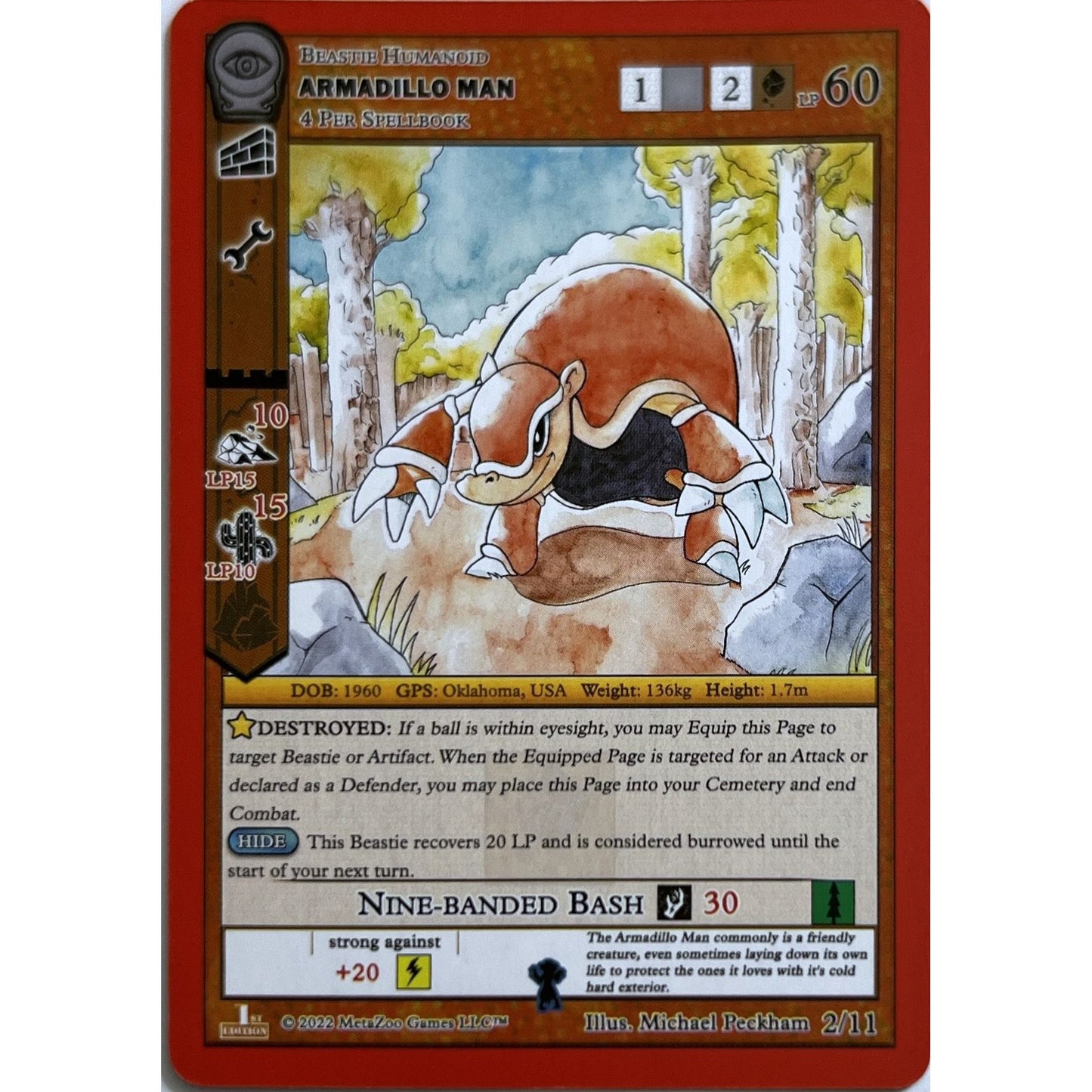 Image for Armadillo Man (2/11) (SCE1E-RE) - MetaZoo