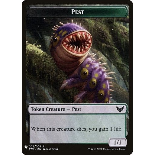 Image for Pest // Emblem - Jace, Telepath Unbound Double-Sided Token (5 // 12) (LIST) - Magic: The Gathering