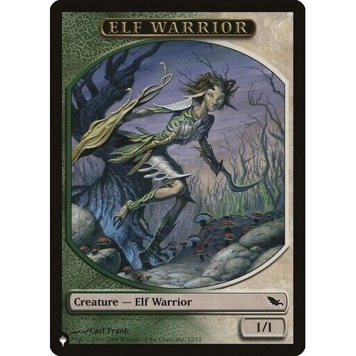 Image for Elf Warrior // Emblem - Tibalt, Cosmic Impostor Double-sided Token (12 // 21) (LIST) - Magic: The Gathering