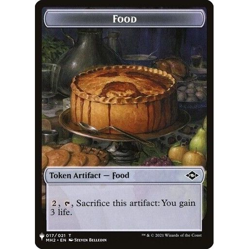 Image for Food // Golem Double-sided Token (17 // 27) (LIST) - Magic: The Gathering
