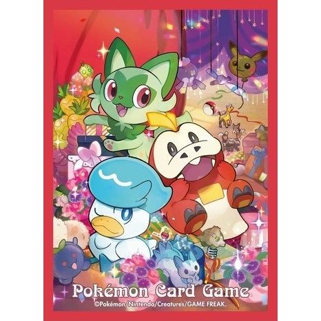 Image for Pokemon TCG: Pokemon Center Japan Exclusive Card Sleeves - Gift of Sprigatito, Fuecoco, & Quaxly (64-Pack) - Card Sleeves