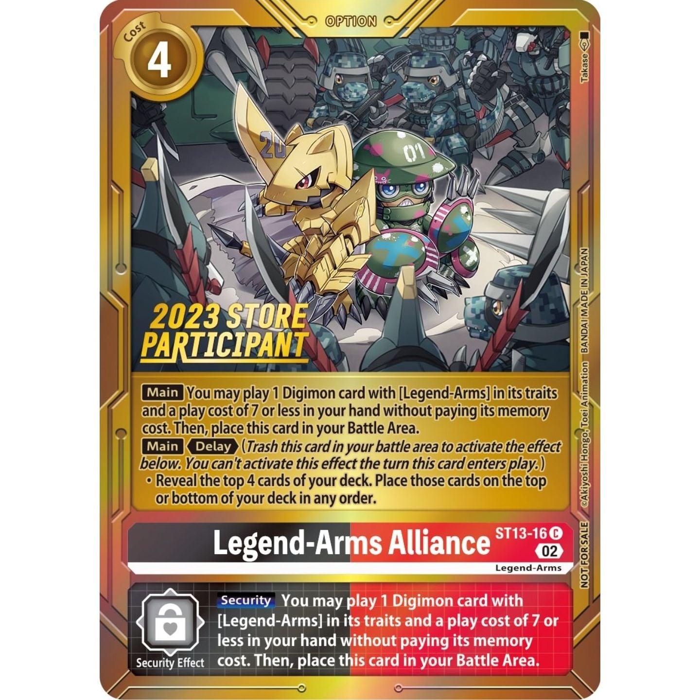 Image for Legend-Arms Alliance (2023 Store Participant) (ST13-16 C) (ST-13) - Digimon Card Game