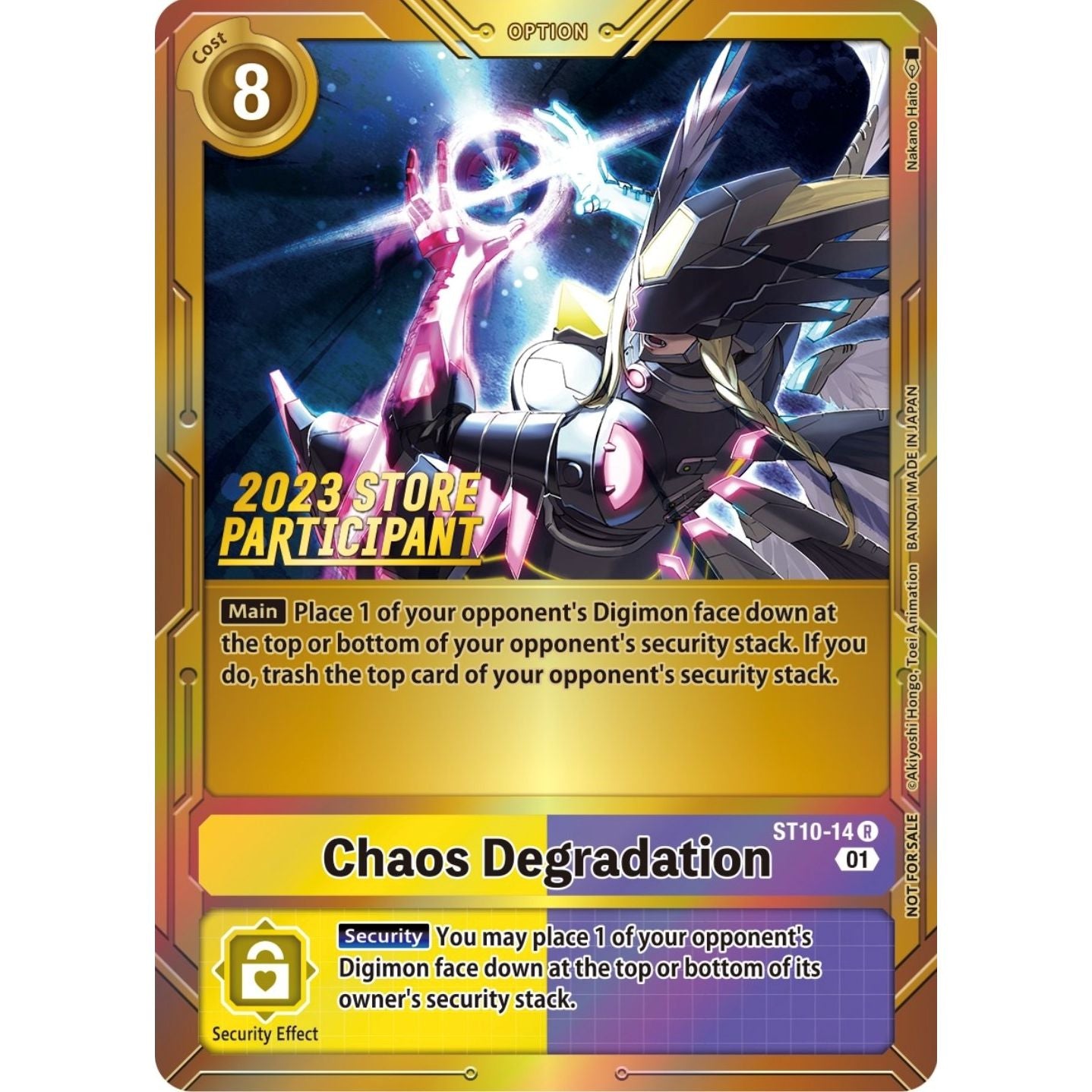 Image for Chaos Degradation (2023 Store Participant) (ST10-14 R) (ST-10) - Digimon Card Game