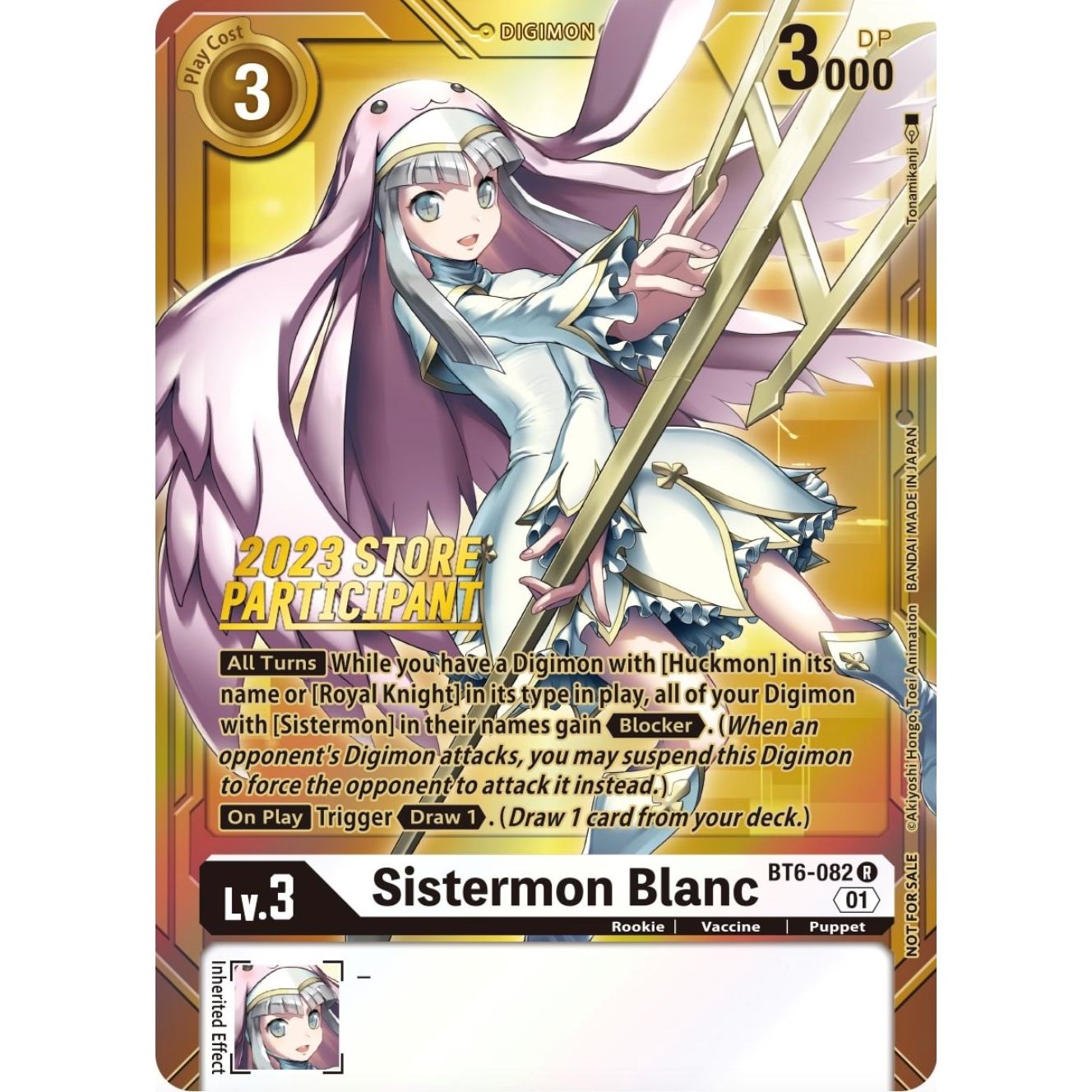 Image for Sistermon Blanc (2023 Store Participant) (BT6-082 R) (BT06) - Digimon Card Game