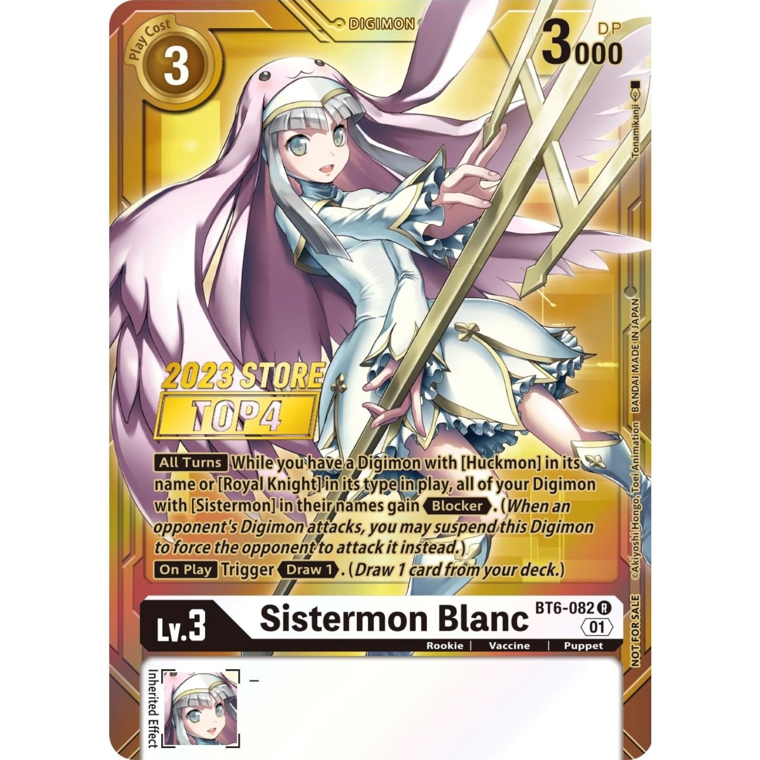 Image for Sistermon Blanc (2023 Store Top 4) (BT6-082 R) (BT06) - Digimon Card Game