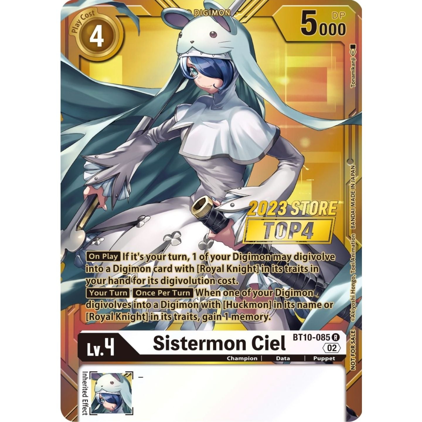 Image for Sistermon Ciel (2023 Store Top 4) (BT10-085 R) (BT10) - Digimon Card Game