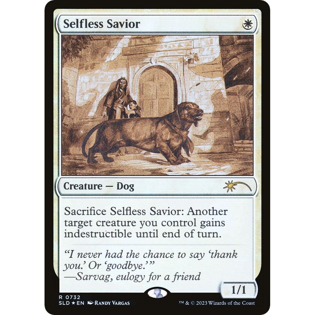 Image for Selfless Savior (Sketch Showcase) (732) (SLD) - Magic: The Gathering