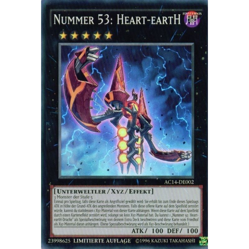 Image for Number 53: Heart-eartH (German) - "Nummer 53: Heart-eartH" (AC14-DE002) (AC14) - YuGiOh