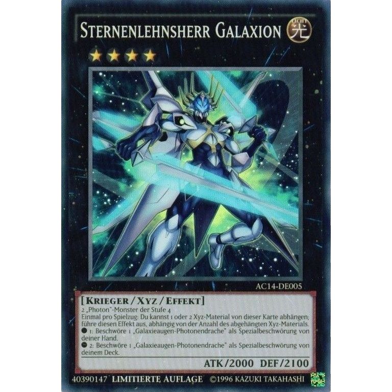 Image for Starliege Lord Galaxion (German) - "Sternenlehnsherr Galaxion" (AC14-DE005) (AC14) - YuGiOh