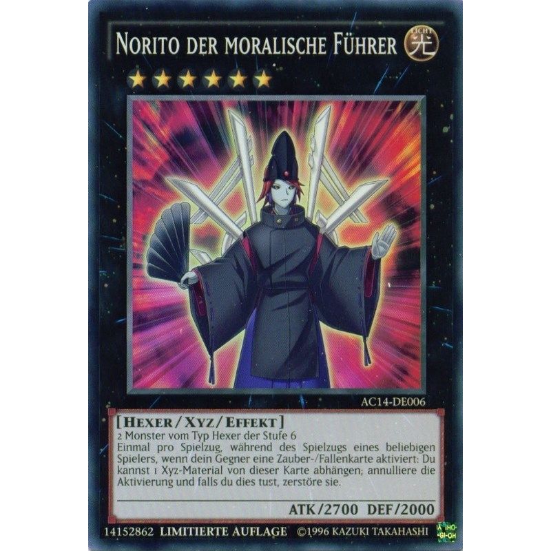 Image for Norito the Moral Leader (German) - "Norito der moralische Führer" (AC14-DE006) (AC14) - YuGiOh
