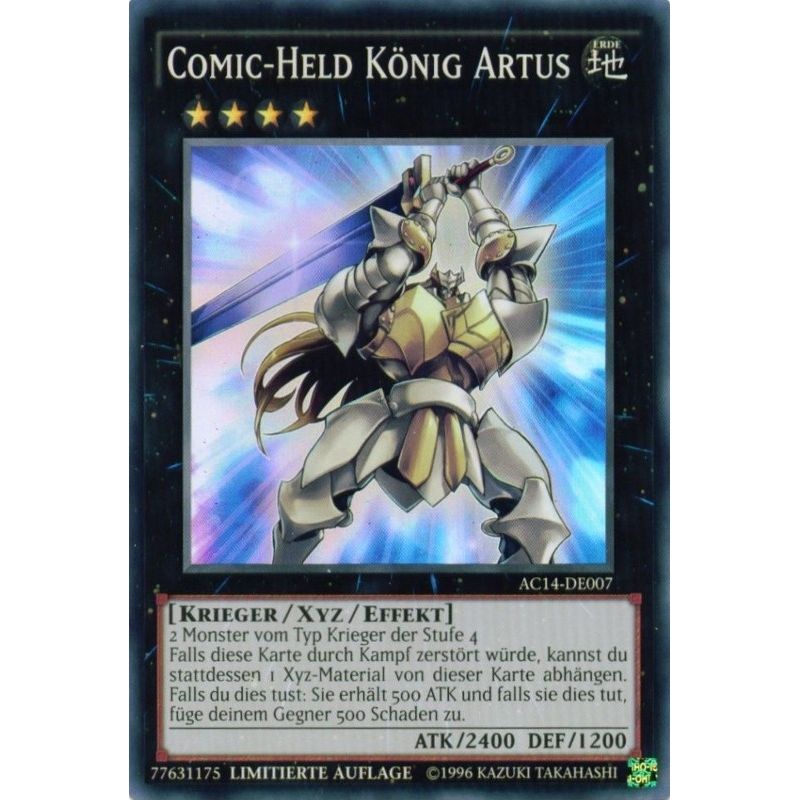 Image for Comics Hero King Arthur (German) - "Comic-Held König Artus" (AC14-DE007) (AC14) - YuGiOh