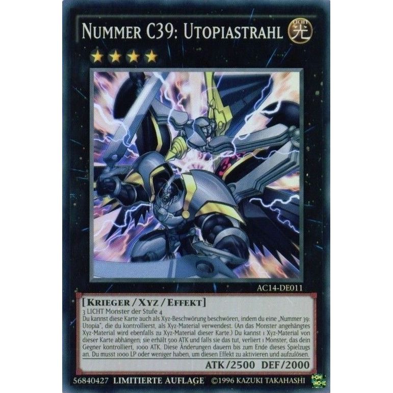 Image for Number C39: Utopia Ray (German) - "Nummer C39: Utopiastrahl" (AC14-DE011) (AC14) - YuGiOh