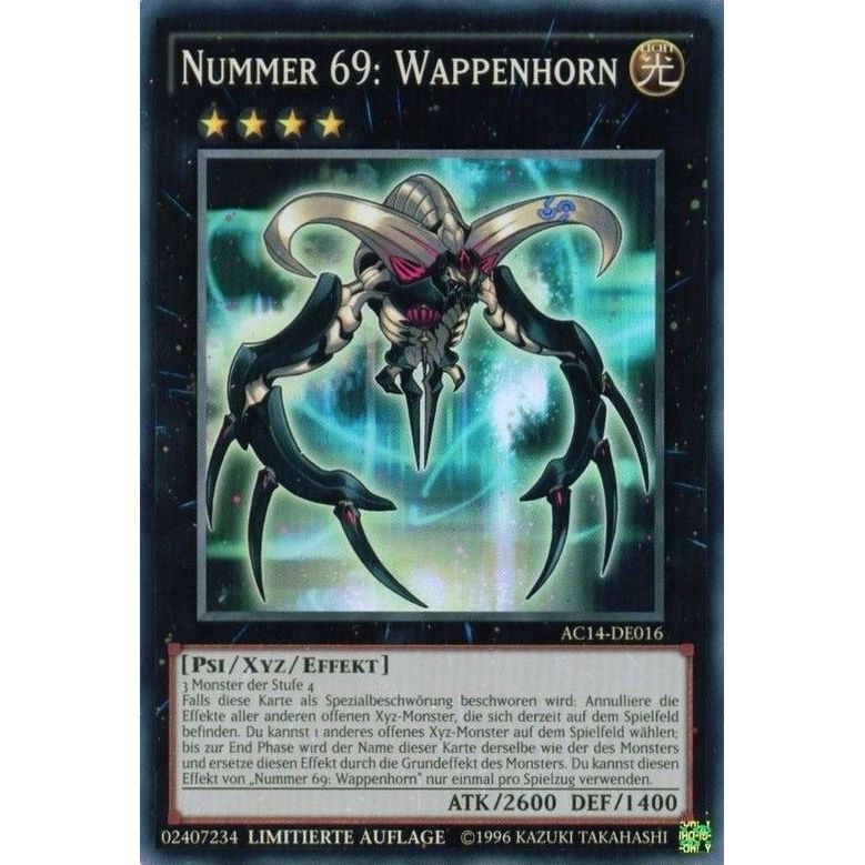 Image for Number 69: Heraldry Crest (German) - "Nummer 69: Wappenhorn" (AC14-DE016) (AC14) - YuGiOh