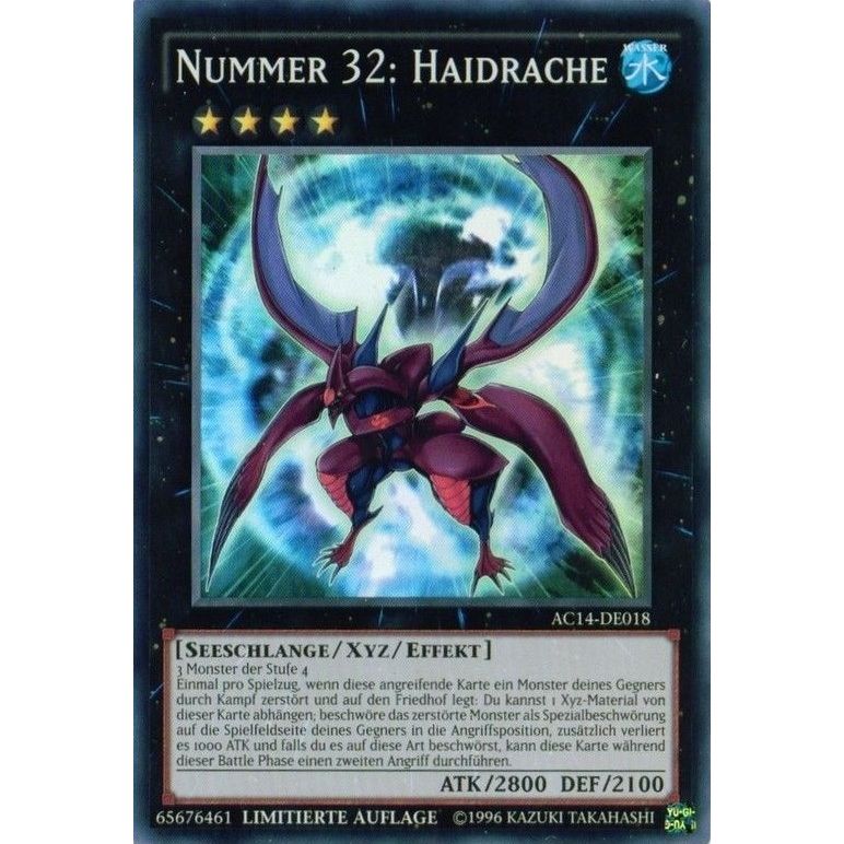 Image for Number 32: Shark Drake (German) - "Nummer 32: Haidrache" (AC14-DE018) (AC14) - YuGiOh