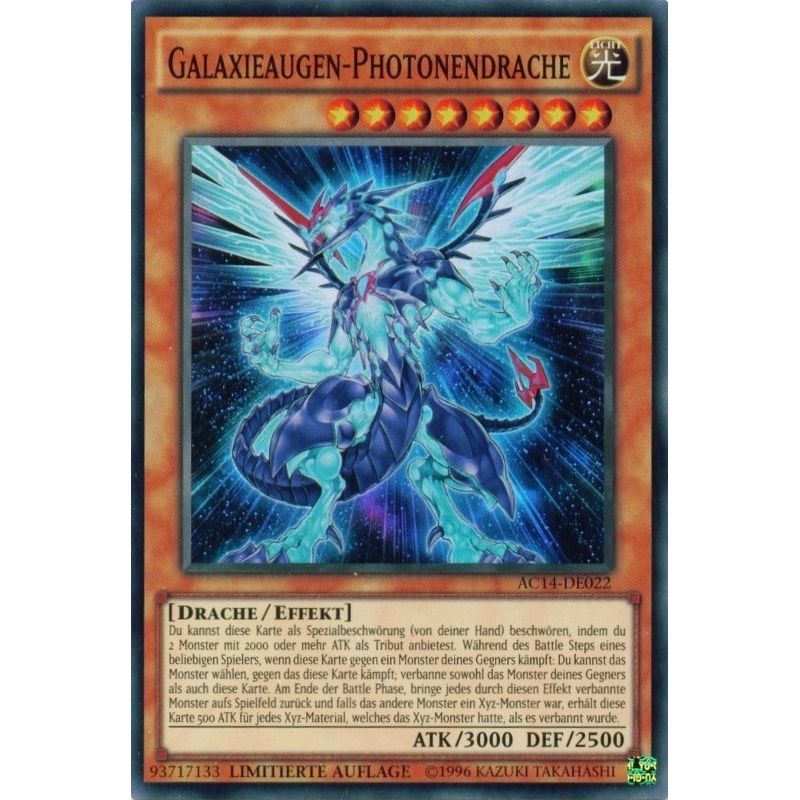Image for Galaxy-Eyes Photon Dragon (German) - "Galaxieaugen-Photonendrache" (AC14-DE022) (AC14) - YuGiOh