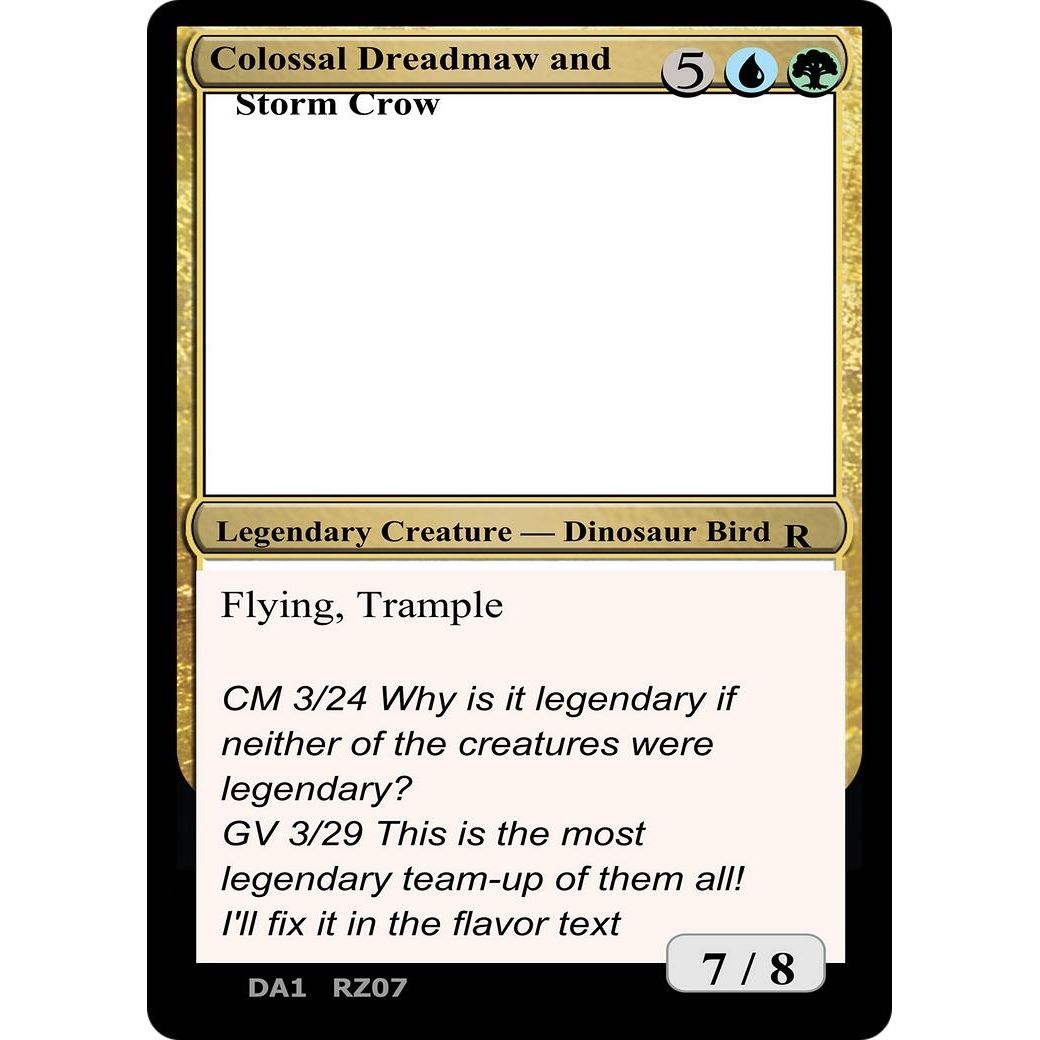 Image for Colossal Dreadmaw and Storm Crow - Magic: The Gathering