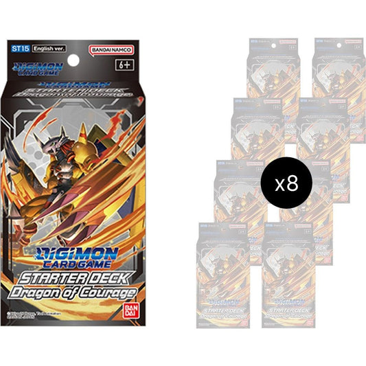 Image for Dragon of Courage Starter Deck Display - Digimon Card Game