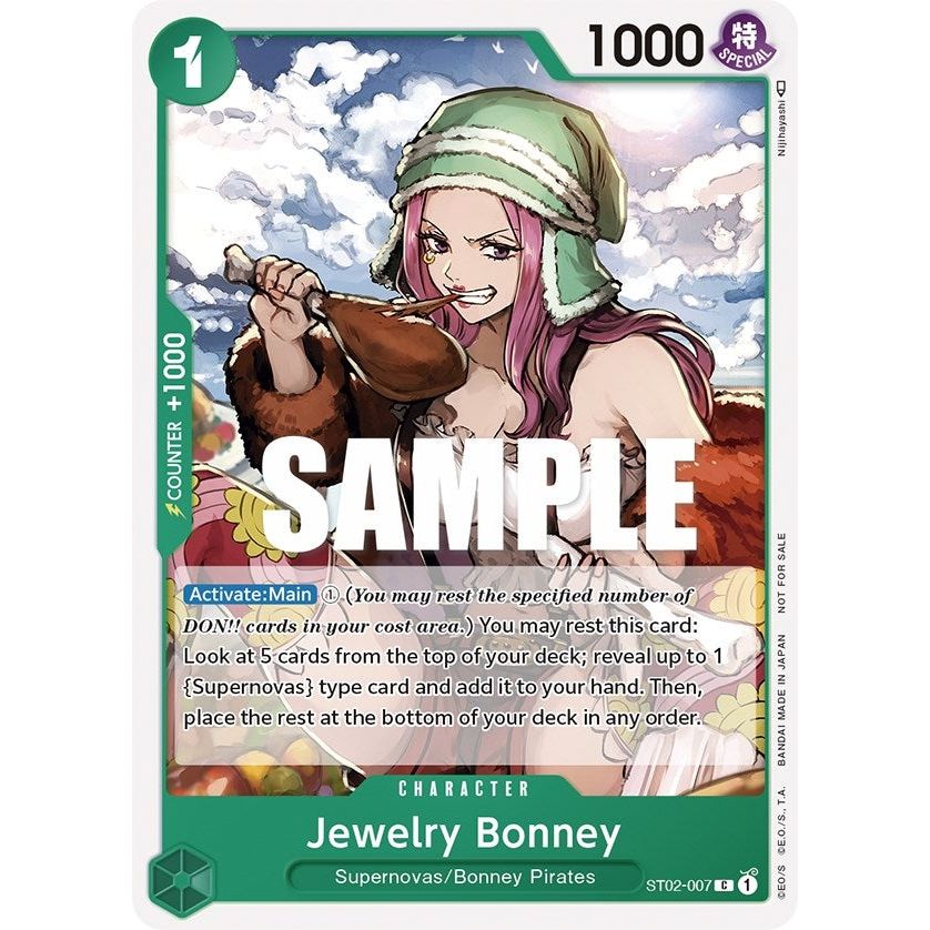 Image for Jewelry Bonney (Tournament Pack Vol. 3) [Participant] (ST02-007) (OP-PR) - One Piece Card Game