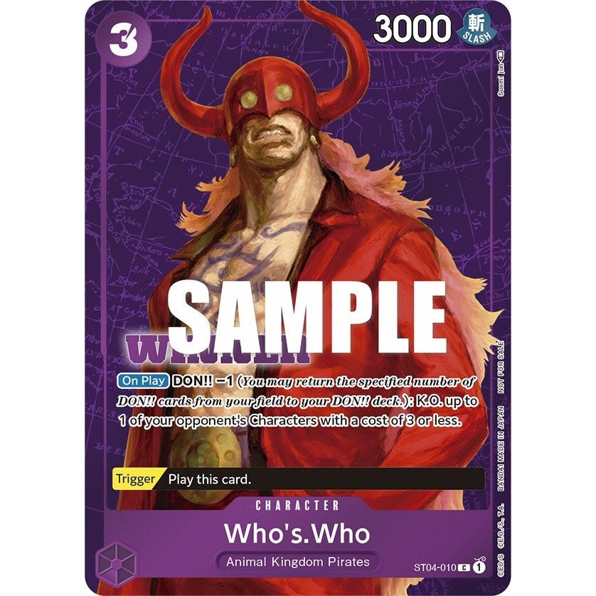 Image for Who's.Who (Tournament Pack Vol. 3) [Winner] (ST04-010) (OP-PR) - One Piece Card Game