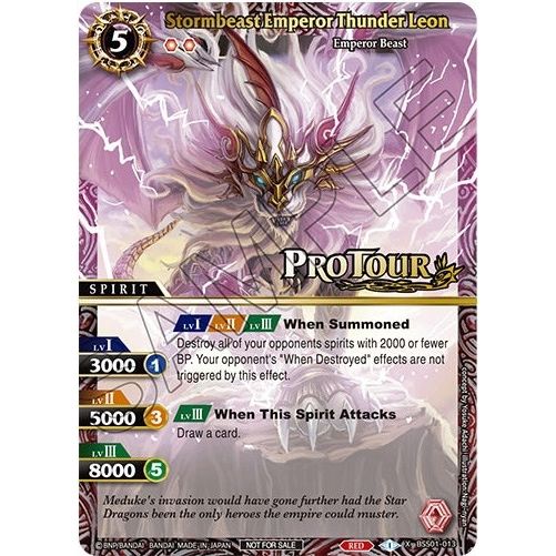 Image for Stormbeast Emperor Thunder Leon (X Rare Special Pack Vol. 1) (BSS01-013) (BSSP) - Battle Spirits Saga