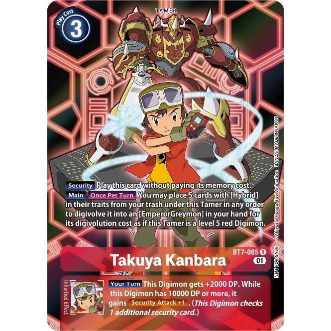 Image for Takuya Kanbara (D-Scanner Alternate Art) (BT7-085 R) (BT07) - Digimon Card Game