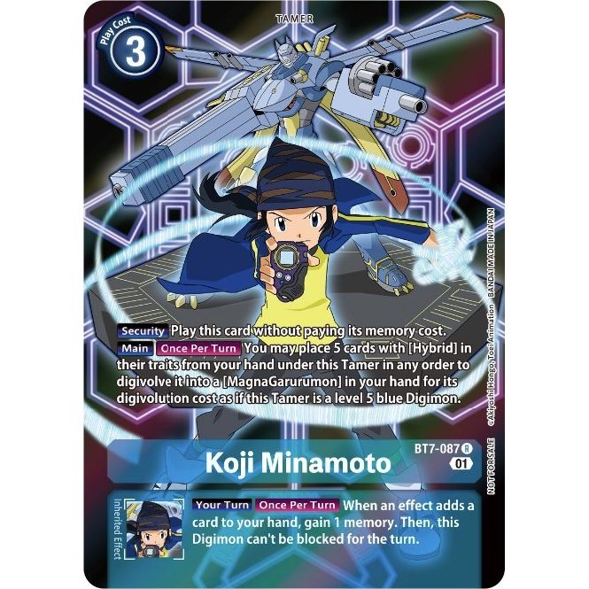 Image for Koji Minamoto (D-Scanner Alternate Art) (BT7-087 R) (BT07) - Digimon Card Game