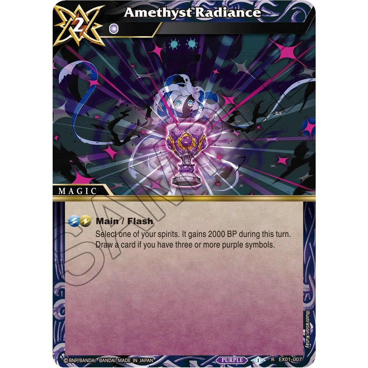 Image for Amethyst Radiance (EX01-007) (EX01) - Battle Spirits Saga