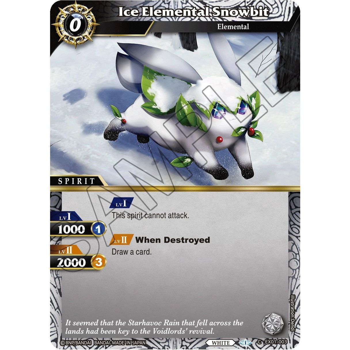 Image for Ice Elemental Snowbit (EX01-003) (EX01) - Battle Spirits Saga