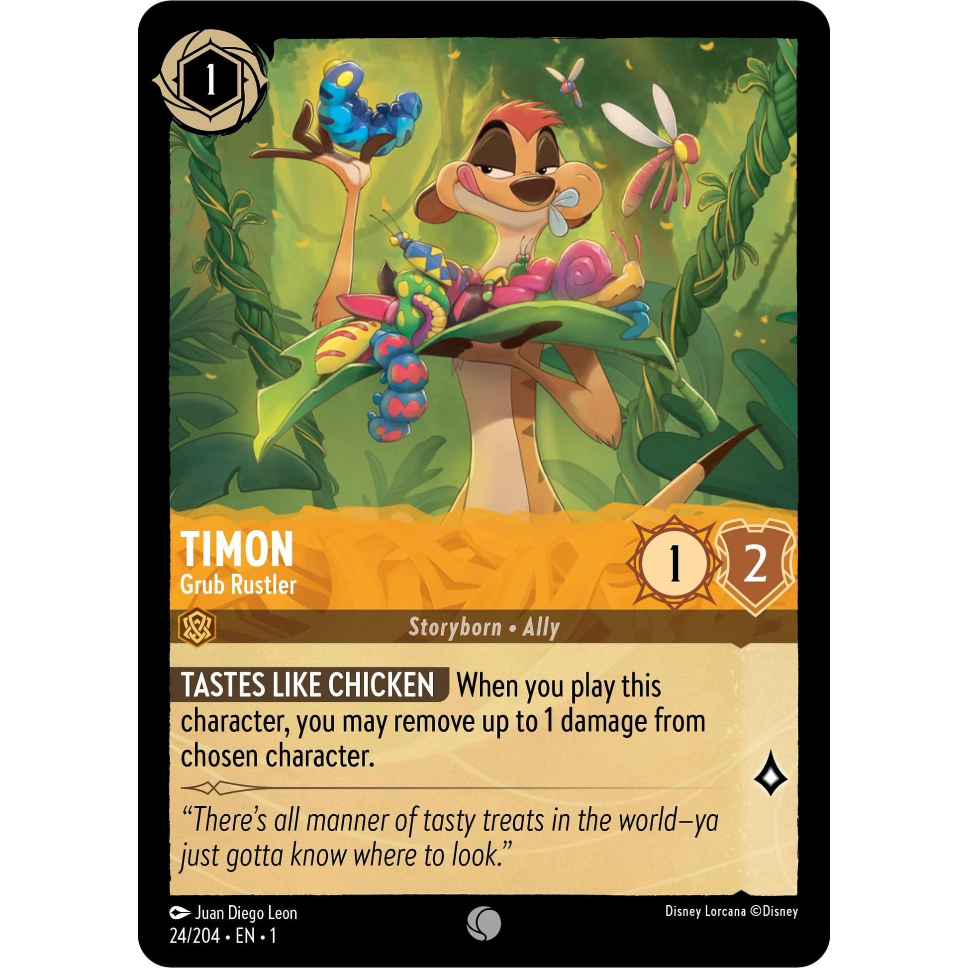 Image for Timon - Grub Rustler (24/204) (1) - Disney Lorcana