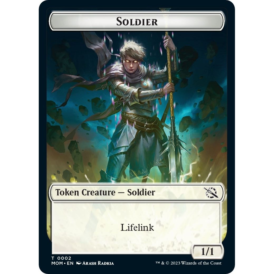 Image for Soldier // Thopter Double-Sided Token (2 // 19) (MOM) - Magic: The Gathering