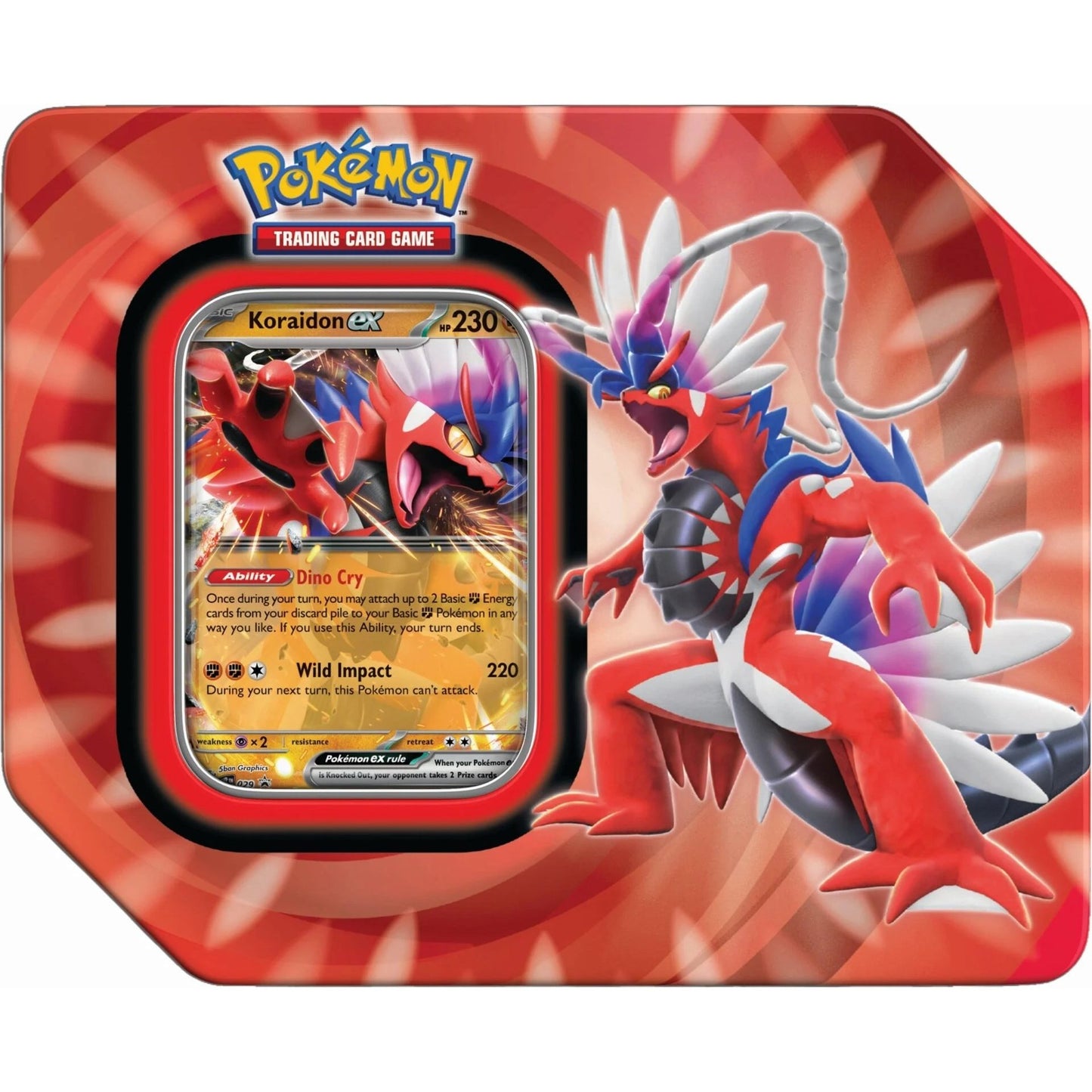 Image for Paldea Legends Tin [Koraidon ex] (International Version) - Pokemon